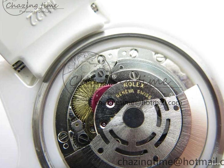 Ceramic Edition 40mm White Dial Submariner Painting White on Best Strap SA3135 Rubber 5GF 0104